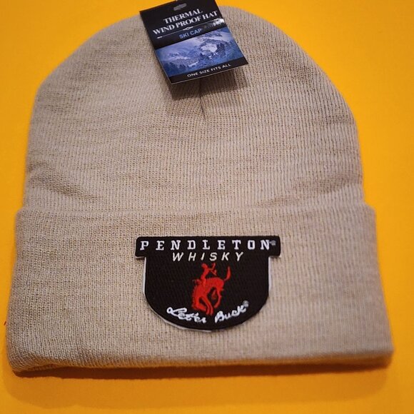 Pendleton Accessories - Pendleton Whisky Knit Cuffed Beanie in Beige
